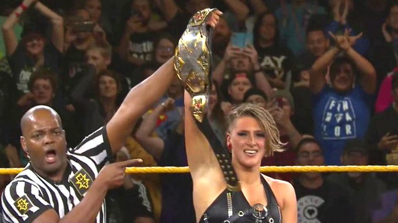 WWE NXT Dec 18, 2019 Results and Highlights: Rhea Ripley Defeats Shayna Baszler to Become NXT Women’s Champion; Adam Cole Retains Men’s Title (Watch Videos)