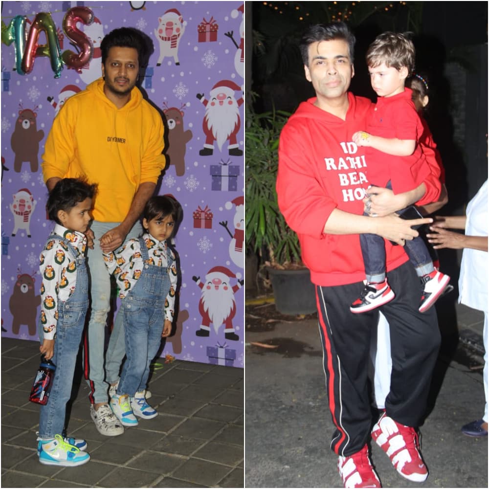 Ritiesh Deshmukh, Karan Johar attend the bash
