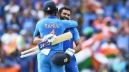 India vs West Indies 2nd ODI 2019: Rohit Sharma, KL Rahul Bring Up 100-Run Partnership for the First Wicket; Latter Scores Half-Century