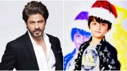 Shah Rukh Khan Continues to Maintain His Silence on Anti-CAA Protests, Tweets Christmas Wishes Instead With AbRam's Picture