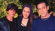 Salman Khan and Shah Rukh Khan Once Again Give Fans Major 'Karan-Arjun' Feels, Thanks To Sonakshi Sinha! (View Pic)