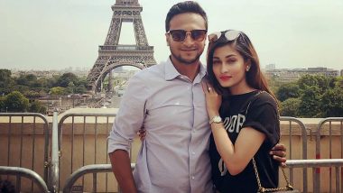 Shakib Al Hasan-Umme Ahmed Shishir’s 7th Wedding Anniversary: Couple’s Photo in Romantic Pose in Front of Eiffel Tower Will Melt Your Heart