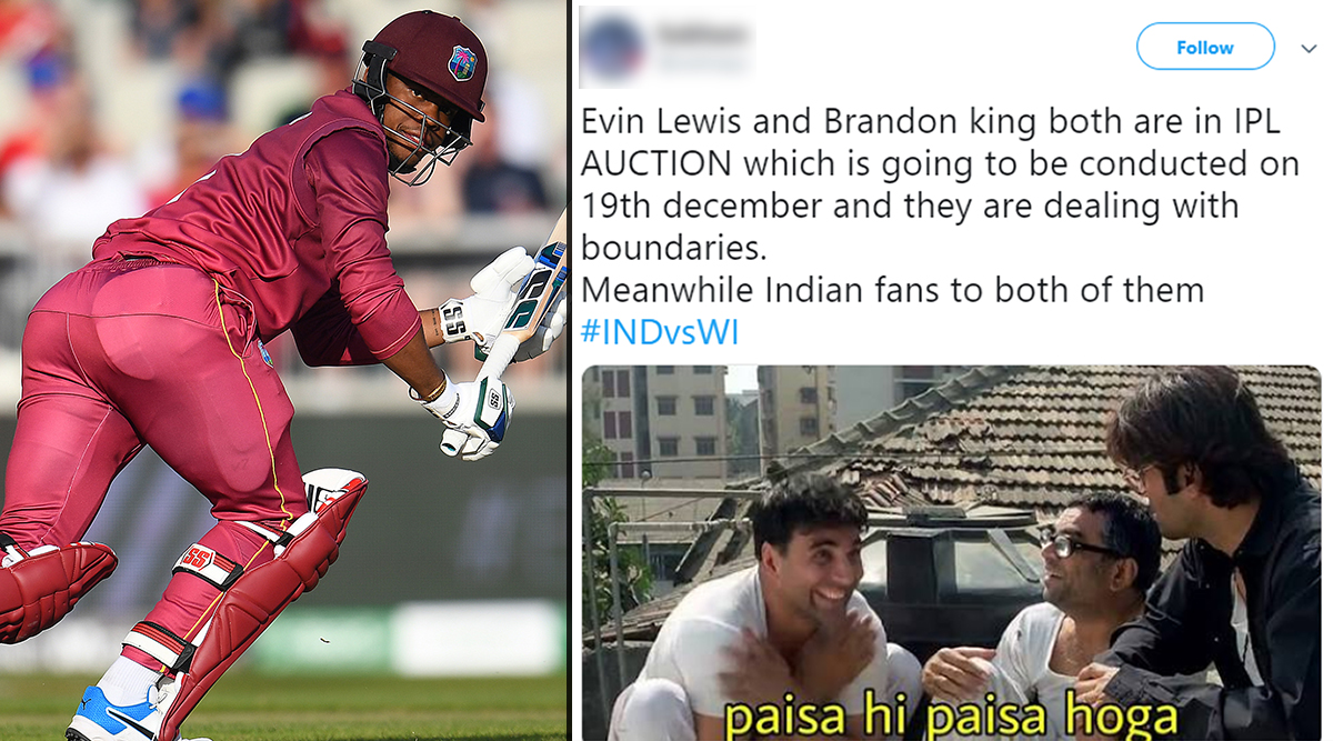 India vs West Indies 1st T20I 2019: Twitterati Share Funny Memes, Assume  Windies Batsmen Playing With IPL 2020 Auctions in Mind | 🏏 LatestLY