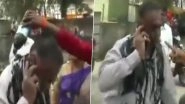 Shiv Sena Worker Pours Ink on Man For Criticising Uddhav Thackeray on Social Media Days After Aaditya Thackeray's 'Ignore Trolls' Advice, Watch Video