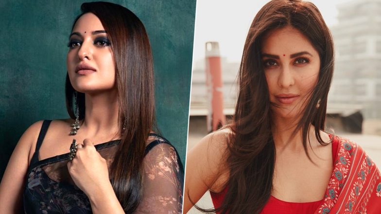 Sonakshi Sinha in Raw Mango or Katrina Kaif in Anita Dongre: Whose Basic Saree Look Impressed the Fashion Police In You? (Vote)