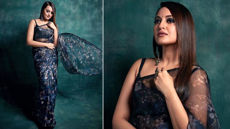 Sonakshi Sinha Is a Floral Daze in Raw Mango Saree for Dabangg 3 Promotions!