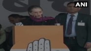 'Bharat Bachao' Rally: Modi-Shah 'Shredding Soul of India' Through Citizenship Amendment Bill, Says Sonia Gandhi