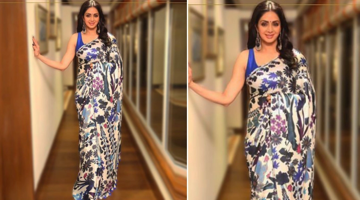 Sridevi in Manish Malhotra saree