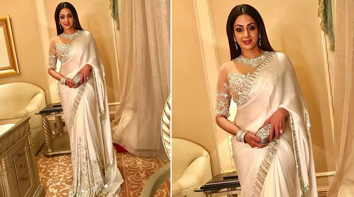 Sridevi in Manish Malhotra saree