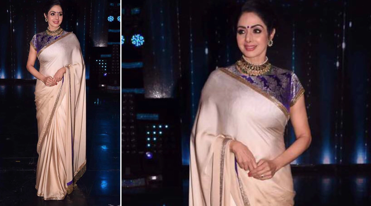 Sridevi in Manish Malhotra saree