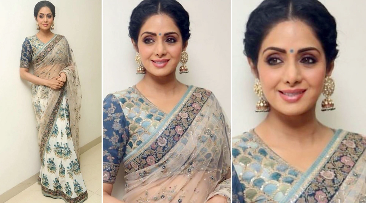 Sridevi in Manish Malhotra saree