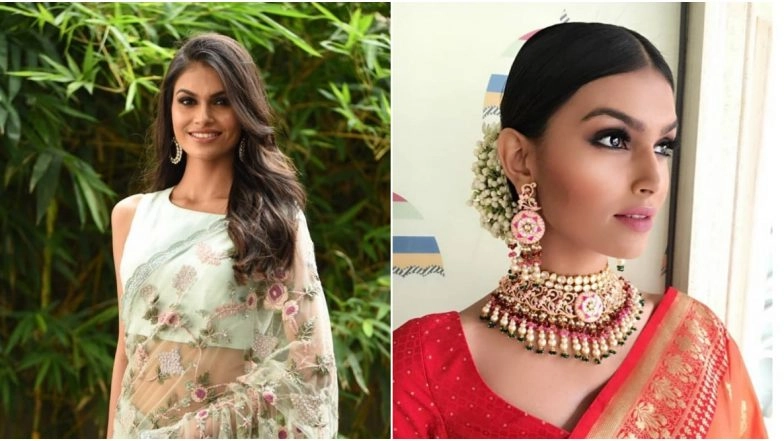 Suman Rao, Miss World India 2019's Beautiful Saree Looks As She Is Set To Participate in 69th Edition of Beauty Pageant (View Pics)