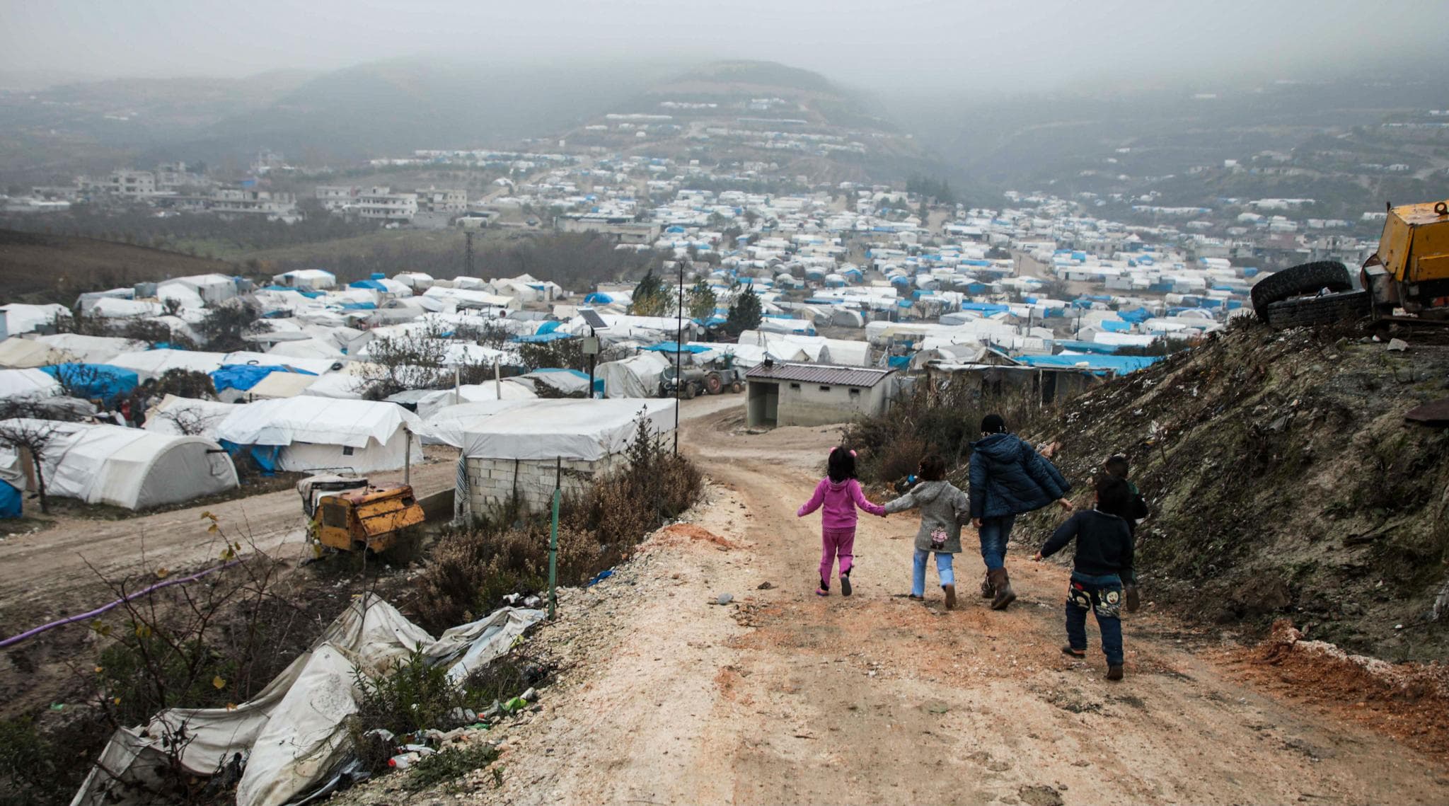 UN: More Than 235,000 Flee Northwest Syria Amid Russian Attacks UN: More Than 235,000 Flee Northwest Syria Amid Russian Attacks