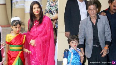 Netizens Cannot Stop Gushing about Aishwarya Rai Bachchan’s Daughter Aaradhya and Shah Rukh Khan’s Son AbRam after Pics from Their School’s Annual Day Function Hit Online