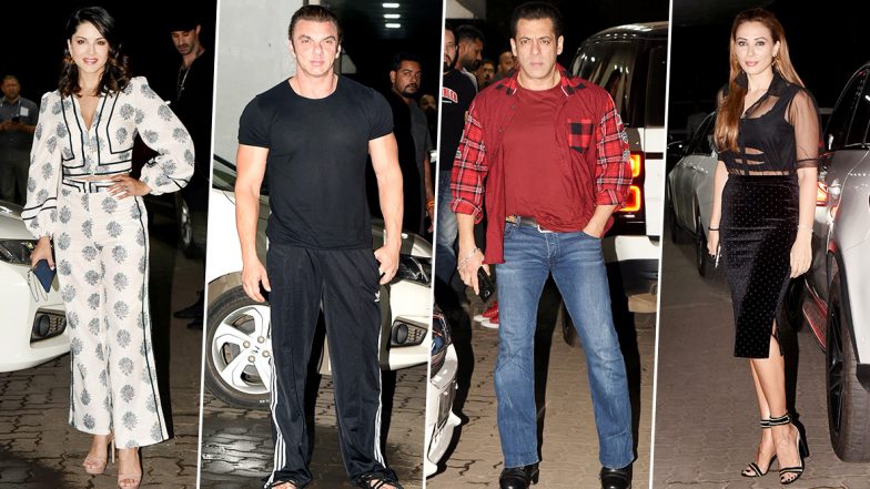 Sunny Leone, Salman Khan, Iulia Vantur and Others Make a Stylish Entry At Sohail Khan’s Birthday Bash (View Pics)