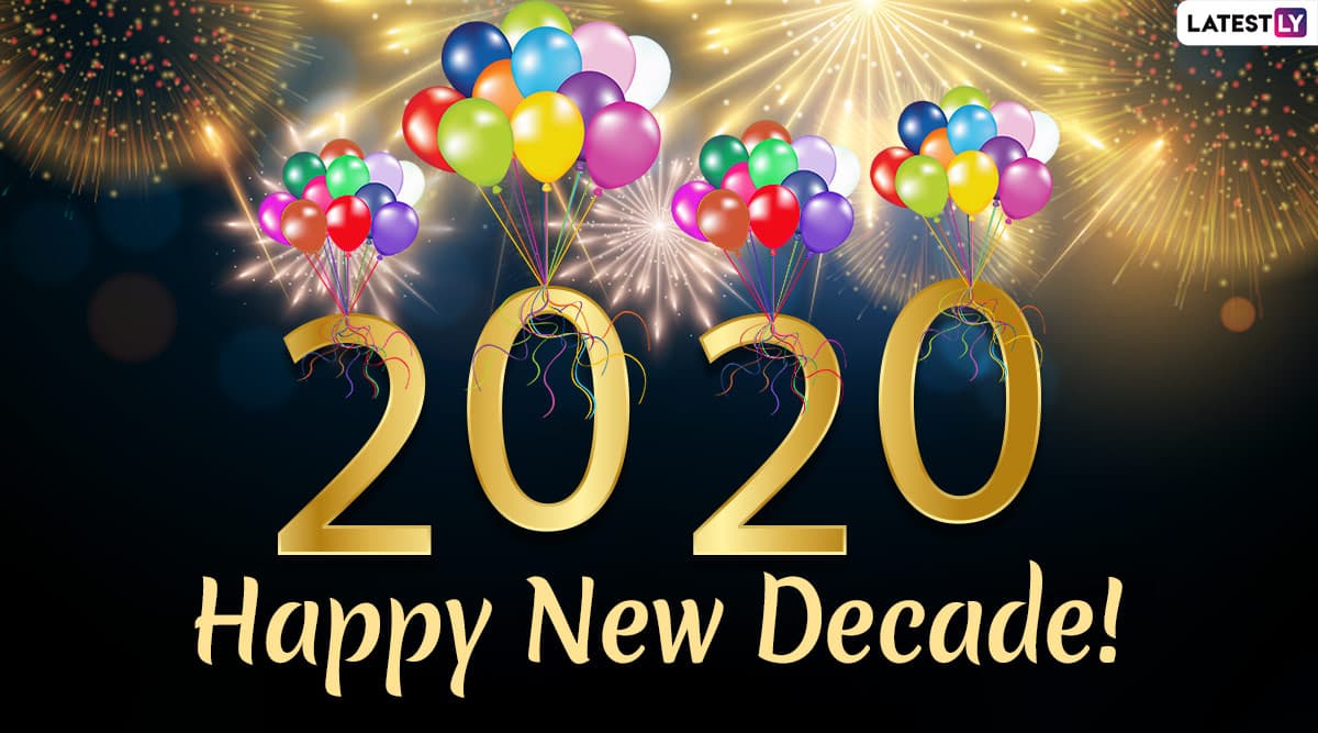 Happy New Decade 2020 Wishes and Images: WhatsApp Stickers, Happy New Year Facebook Greetings