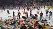 Hershey Bears Create New World Record at Ice Hockey Match, Collect 45,000 Stuffed Animals for Charity (Watch Video)