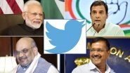 Most Tweeted Handles in Politics 2019 Male: Narendra Modi, Rahul Gandhi, Amit Shah, Arvind Kejriwal and Other Top Political Twitter Profiles in India This Year