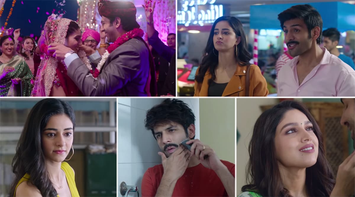 Tu Hi Yaar Mera Song: Kartik Aaryan Romances Bhumi Pednekar and Ananya Panday in This New Love Ballad (Watch Video) Tu Hi Yaar Mera Song: Kartik Aaryan Romances Bhumi Pednekar and Ananya Panday in This New Love Ballad (Watch Video)