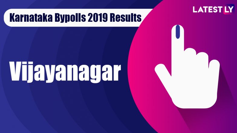 Vijayanagar Bypoll 2019 Result For Karnataka Assembly Live: Anand Singh of BJP Leading