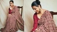 Wedding Fashion 2019 -20: Vidya Balan Oozes Elegance in a Printed Saree, Here&rsquo;s How You Can Get Her Stunning Style!