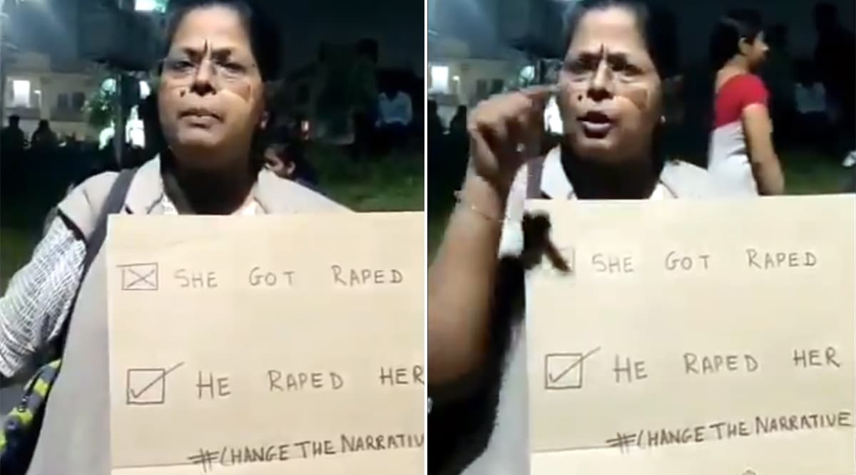 Woman Protesting Hyderabad Rape and Murder Questions Society's Mindset, Says 'I Don't Want Man to Safeguard Me' (Watch Video) Woman Protesting Hyderabad Rape and Murder Questions Society's Mindset, Says 'I Don't Want Man to Safeguard Me' (Watch Video)