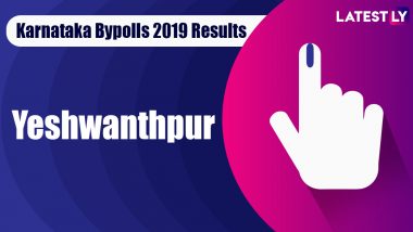Yeshvanthapura Bypoll 2019 Result For Karnataka Assembly Live: TN Javarayi Gowda of JD(S) Leading