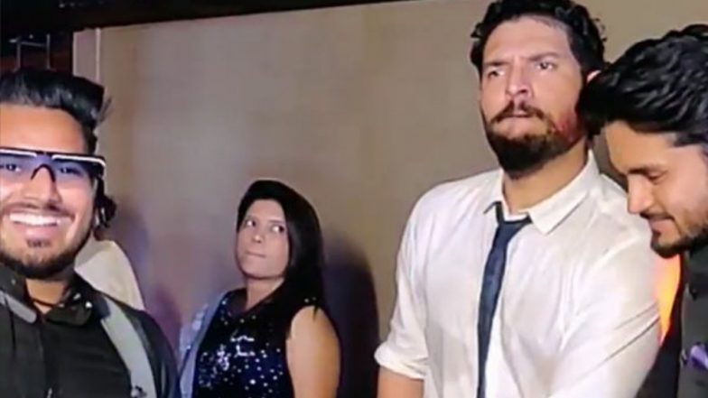 Yuvraj Singh Sets The Dance Floor On Fire at Manish Pandey and Ashrita Shetty’s Wedding Reception (Watch Video)