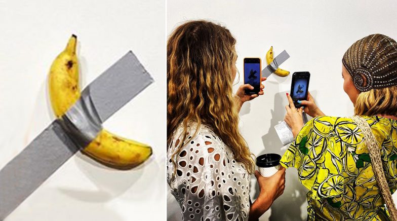 Duct-Taped Banana Artwork Titled ‘Comedian’ By Italian Artist Maurizio ...