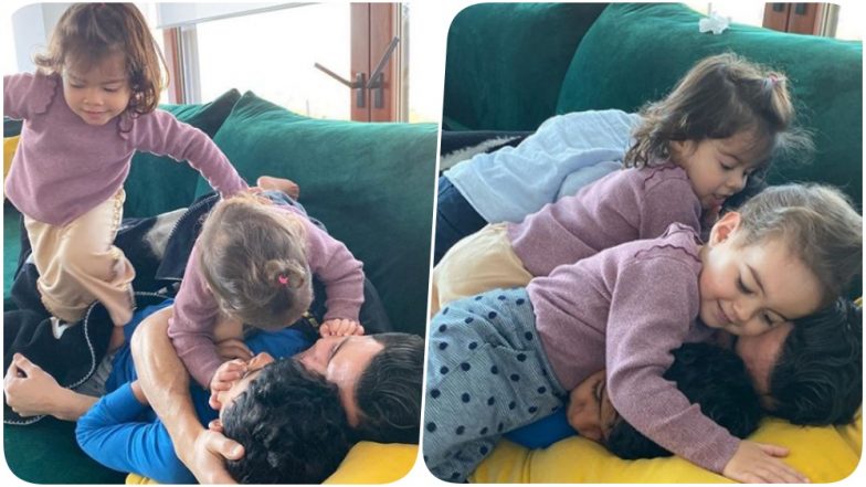 Cristiano Ronaldo Spends Time With Kids After Bracing a Couple of Goals During Juventus vs Udinese, Serie A 2019-20 (See Pics)