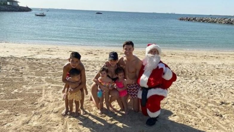 Cristiano Ronaldo Enjoys Christmas 2019 on the Beach With Girlfriend Georgina Rodriguez & Kids (See Pics)