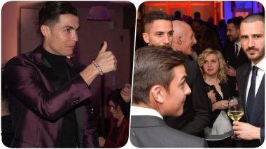 Cristiano Ronaldo, Paulo Dybala & Others Let their Hair Down with Team Juventus During Traditional Christmas Party (See Pics)