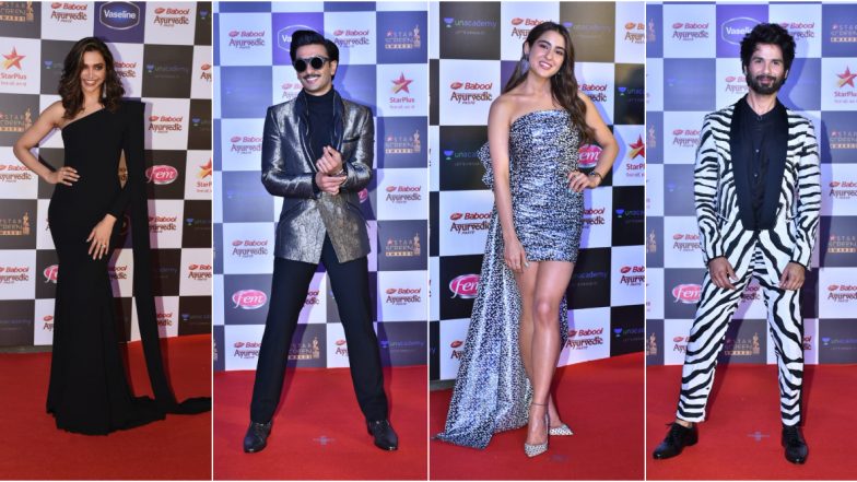Star Screen Awards 2019 Red Carpet: Deepika Padukone, Ranveer Singh, Shahid Kapoor, Sara Ali Khan Serve the Hottest Looks (View Pics)