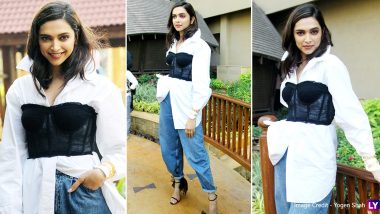 Deepika Padukone's Corset Top On White Shirt Combo Does Not Make That  Desired Impression! (View Pics)