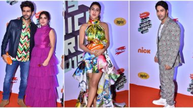 Nickelodeon Kids' Choice Awards 2019: Sara Ali Khan, Kartik Aaryan, Bhumi Pednekar, Varun Dhawan and Others Attend the Soiree (View Pics)