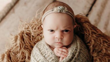 This Baby’s Grumpy Face During Her Newborn Photoshoot Is Too Adorable to Miss! View Pics