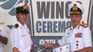 Sub Lieutenant Shivangi Becomes Indian Navy's First Woman Pilot, Watch Video As She Joins the Armed Forces