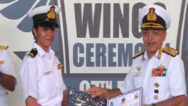 Sub Lieutenant Shivangi Becomes Indian Navy's First Woman Pilot, Watch Video As She Joins the Armed Forces