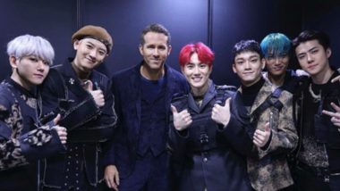 Ryan Reynolds Poses With Popular K-Pop Band EXO, Sends Netizens in a Tizzy as He Teases Fans That He's Now a Part of the Group 