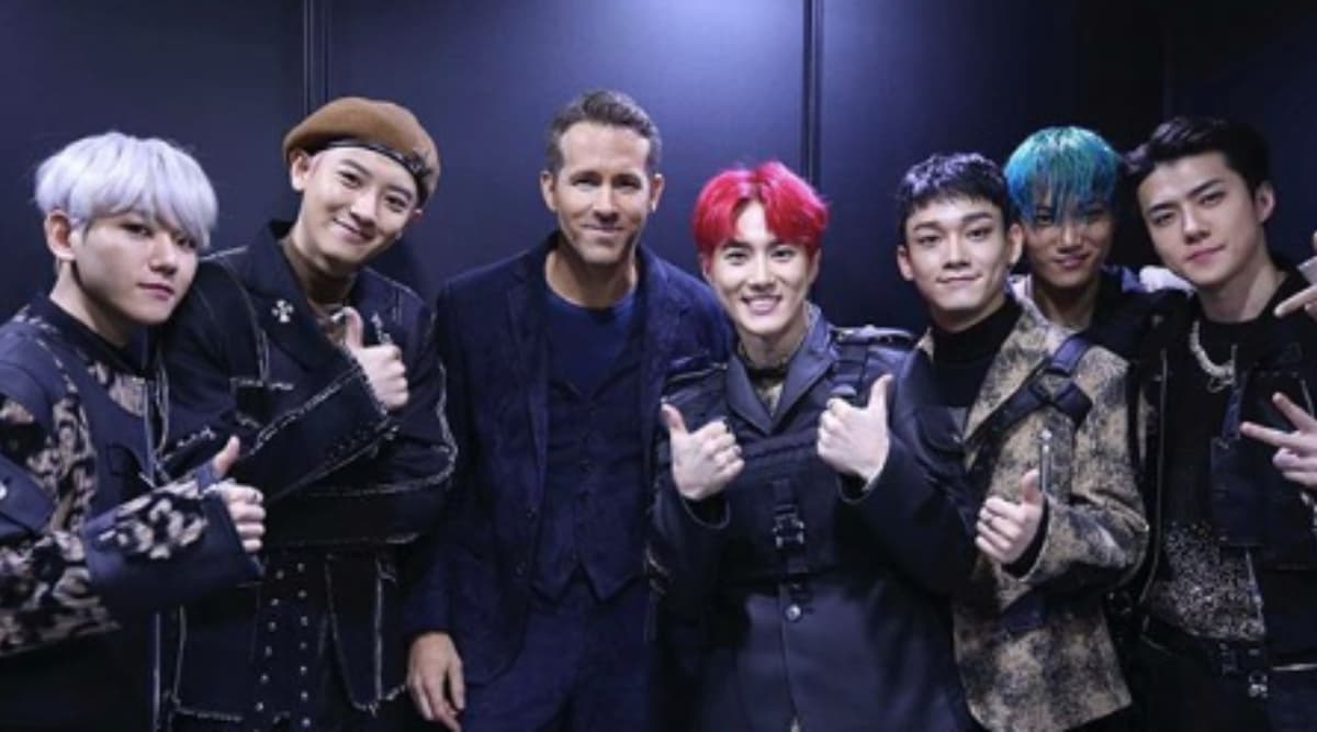 Ryan Reynolds Poses With Popular K-Pop Band EXO, Sends Netizens in a Tizzy as He Teases Fans That He's Now a Part of the Group Ryan Reynolds Poses With Popular K-Pop Band EXO, Sends Netizens in a Tizzy as He Teases Fans That He's Now a Part of the Group