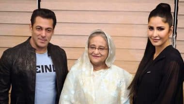 Salman Khan, Katrina Kaif Pose Along with Bangladesh PM Sheikh Hasina During the Opening Ceremony of BPL T20 2019