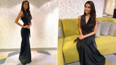 Suman Rao Looks Chic in This Black A-Line Dress for Miss World 2019 Interviews Ahead of the Finale Night (View Pics)