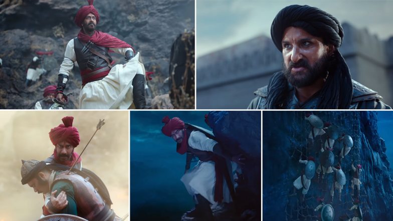 Tanhaji The Unsung Warrior Trailer 2: Ajay Devgn-Kajol Take The Valour of Marathas to Next Level And Saif Ali Khan’s Antagonist Act Is Unmissable (Watch Video)