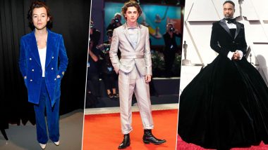Year Ender 2019: Harry Styles, Timothée Chalamet, Billy Porter Ditched Conventional Looks to Become Hollywood's Best Dressed Men (See Pics)