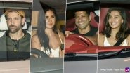 Hrithik Roshan, Katrina Kaif, Farhan Akhtar, Shibani Dandekar Spotted Outside Ritesh Sidhwani&rsquo;s Residence (View Pics)