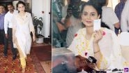 Before Panga Trailer Launch, Kangana Ranaut Gives out Tickets to Commuters at Mumbai's Chhatrapati Shivaji Maharaj Terminus (See Pics)