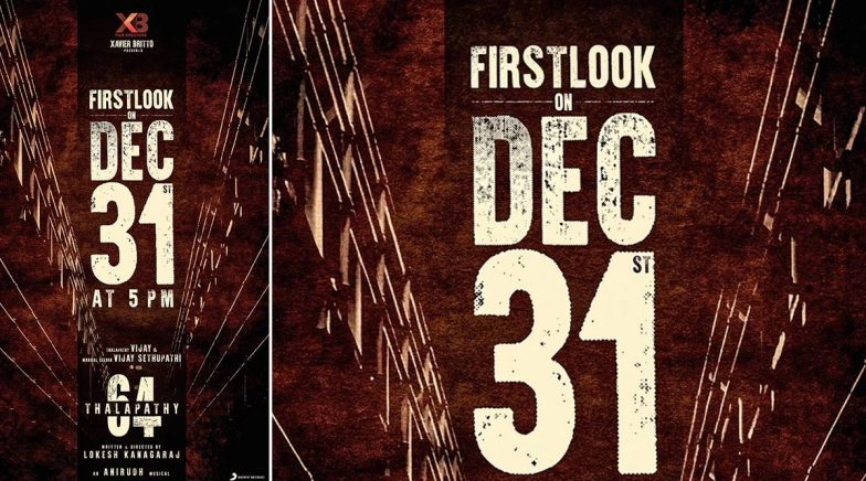 Thalapathy 64 First Look: Vijay Starrer to Be Unveiled on December 31, 2019