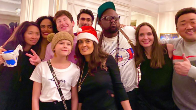 The Eternals: Angelina Jolie, Salma Hayek and Cast Have a Blast at Pre-Christmas Bash! (View Pic)