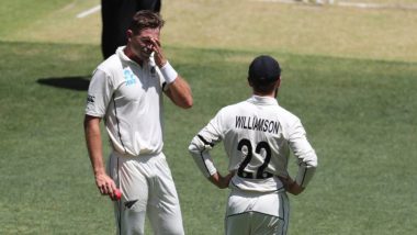 David Warner Gets into a Heated Verbal Exchange With Tim Southee During NZ vs AUS 1st Test 2019 Day 1 (Watch Video)