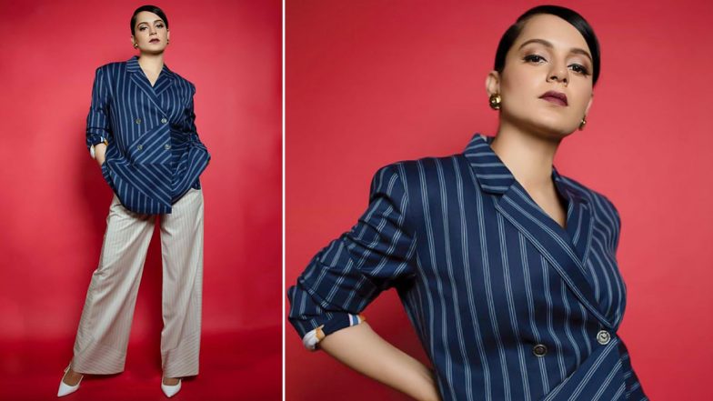 It’s Stripe Hype for Kangana Ranaut As She Promotes Panga!